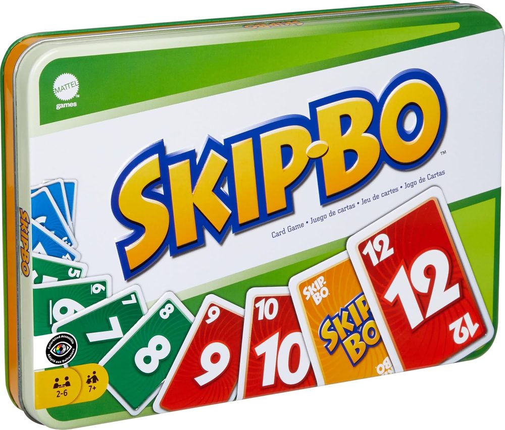Skip-Bo Card Game in Storage Tin